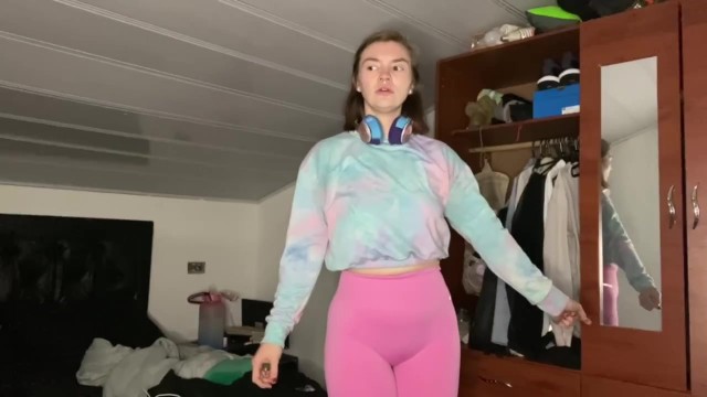 Pee desperation! Girlfriend pisses her pants for you! POV