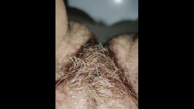 Hairy girl Pissing in the Public Toilet in a Mall