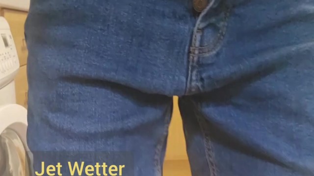 Desperately peeing and soaking my jeans and stripping