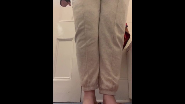 Desperately trying to hold my pee before flooding my pants