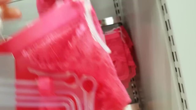 Diaper Girl Wets herself while Shopping Bras and Panties