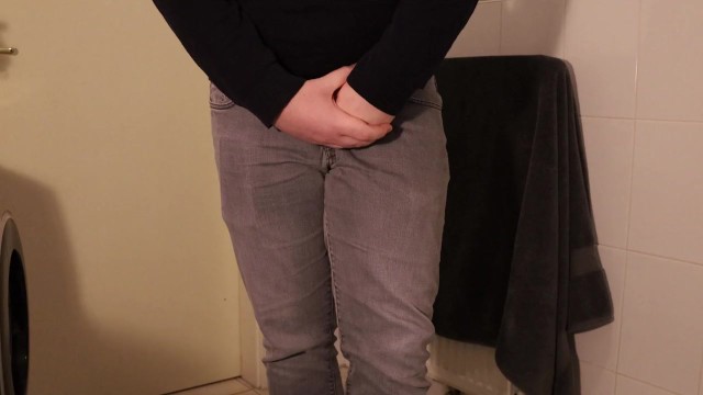 Male Desperation & Wetting - Please let me use the Toilet!!!