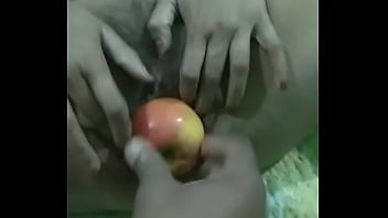 Ladobaby enjoying apple