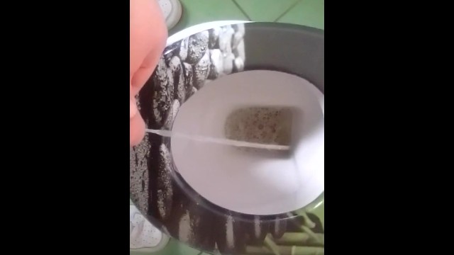 Piss in a toilet