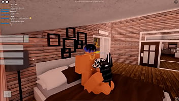 fucking my hot girlfriend with big tits in Roblox