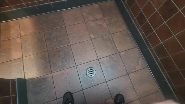 Pissing on floor drain