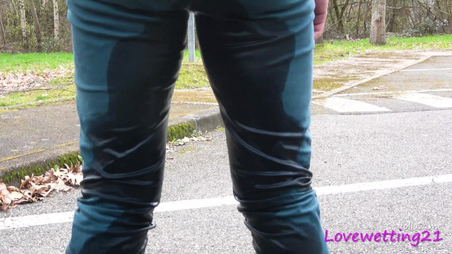 she pisses in her panties on the highway rest area and then wants to fuck