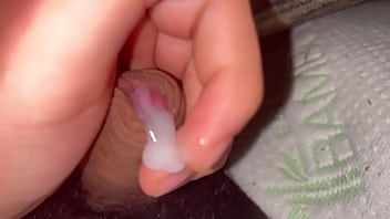 Multiple cum shots while jerking off