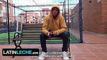 Hot Latino Stud Gets Tricked To Suck Stranger'_s Dick During Interview In Bogota - Latin Leche