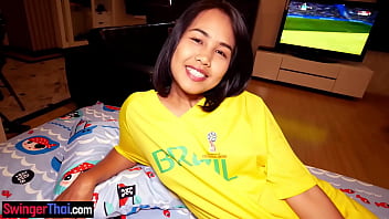 World Cup watching with cute Thai teen Lily Koh which we both enjoyed doing