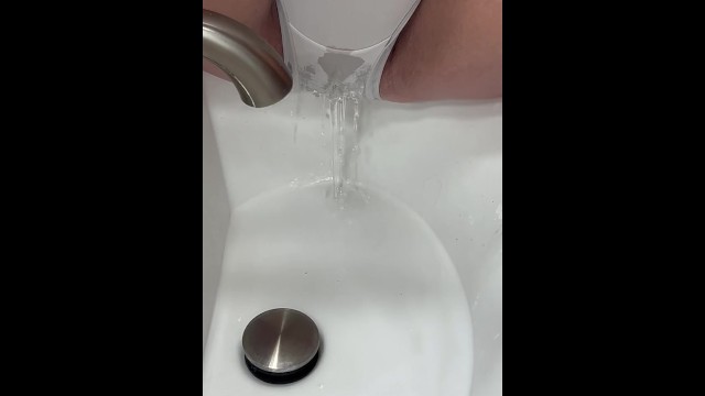 Pissing in my white panties