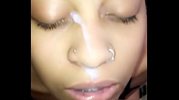 Slut Johnetta from KCMO getting a nice facial