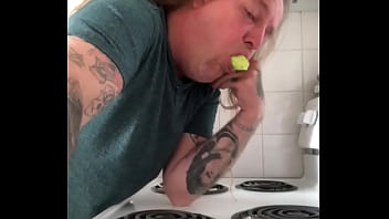 Throating a cucumber