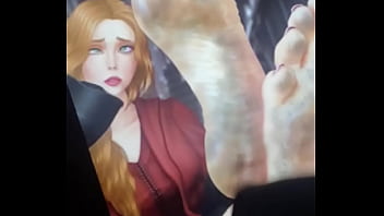Scarlet Witch Dirty Soles Cumtribute