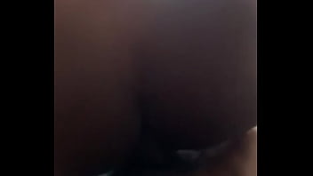 Chocolate bubble booty rides dick for the first time