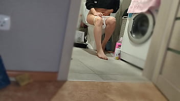 He came and took off my white panties! Homemade Fetish from A Housewife In White Panties / Long Legs / Wrinkled Soles / Pee Girl