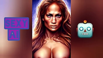 Jennifer Lopez huge tits and ass ,perfect body AI Art Tribute