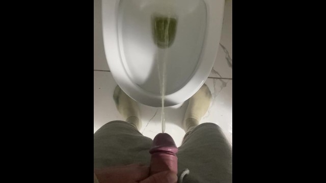 Piss with me! Draining my cock - piss your panties while you watch