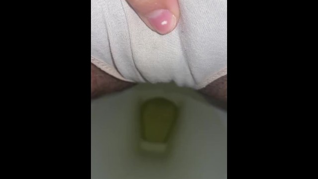 Peeing a little through my panties