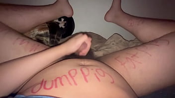 Dumb pathetic fat pig humiliation and body writing