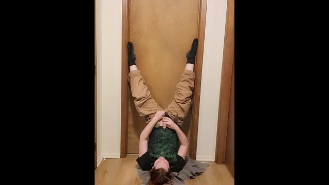 Peeing on myself upside down