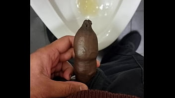 Indian Cock Pissing at urinal