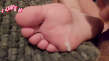 Cum on wifes sexy soles