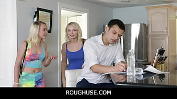 Roughuse - StepSisters (Alice Pink) (Dixie Lynn) Are Free Use For Stepbrother To Fuck