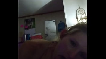 Sexy blonde hardcore dirty talk while sucking mad dick