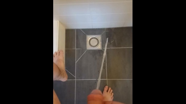 Just pissing in shower. 