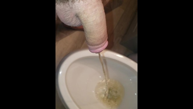 Nice cock pissing