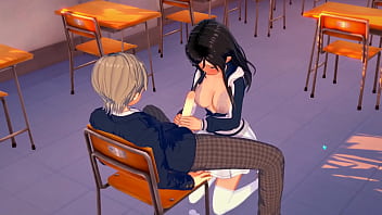 Teen girl sex in classroom - Koikatsu Party