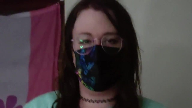 cute chubby trans girl wets her panties