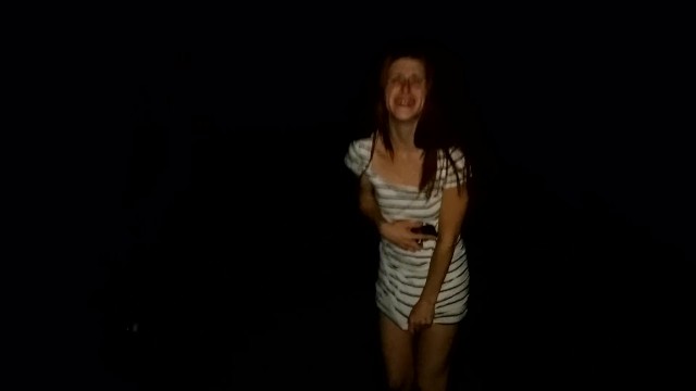 Public desperation pee- lost car keys. redhead freckledred.manyvids.com