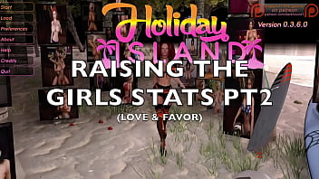 Holiday Island - Raising the Girls Stats pt 2 Natasha fucking in Ladies room