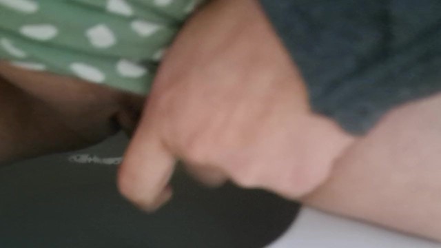 MILF Toilet Piss in Black Panties