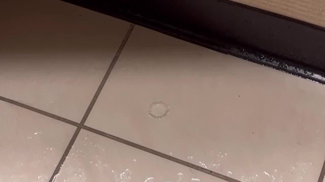 Squirting Asian Babe flooded the entire dressing room