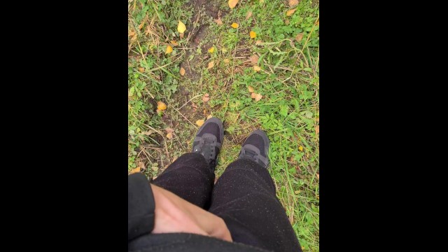 Cute 18 Teen Boy Can't Hold Pee and Desperately Moans while Peeing in Nature. | 4K