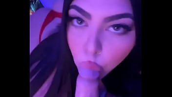 Sexy Mexican girl loves to suck cock
