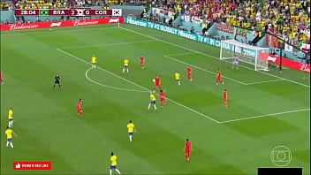 Brasil fodendo a Coreia do Sul de goleada (melhores momentos)