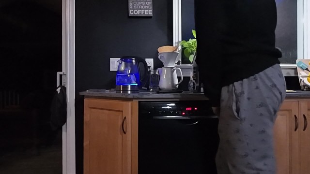 I Pee My PJ's And Cum All Over Myself Just Trying To Make Coffee