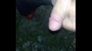 Pissing and Cumming outside