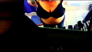 Tribute buddy'_s DD wife with videos he gave and and her Bra to cum on....