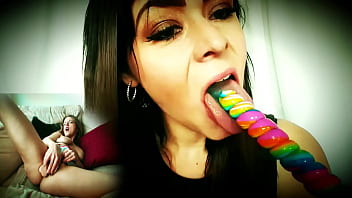 Big Booty Blonde Goes Orgasm Crazy For Lollipop ASMR