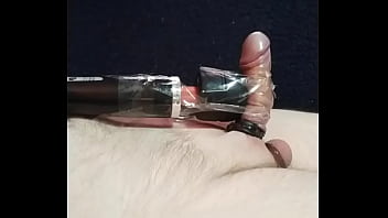 Cock tied to a Hitachi Vibro