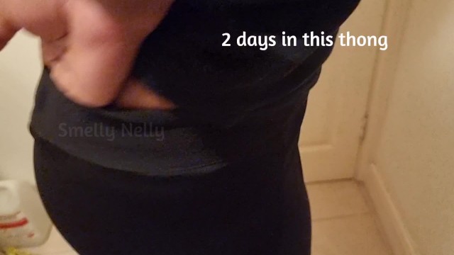 SNIFF My Dirty THONG while I PEE Daddy - I'm Your SMELLY BITCH