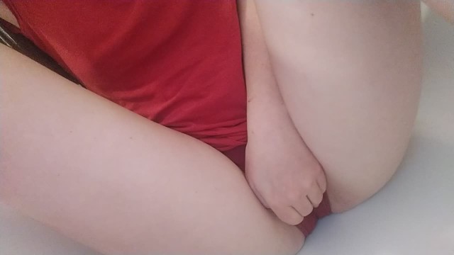 Pee Desperation! Extreme peeing in panties then Orgasm - Omorashi