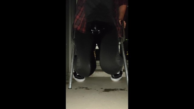 Rewetting My Skinny Jeans On Balcony