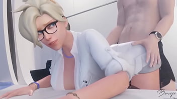 Mercy Fucking Cock In Consulting Room