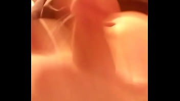 Cock dripping cum from head to lense